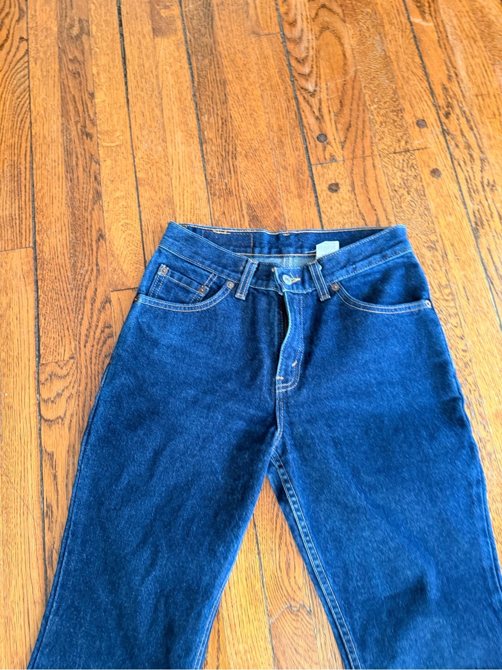 Levi’s vintage Classic Dark Blue Women's Bootcut 517 Jeans size 5JR - Picture 3 of 9